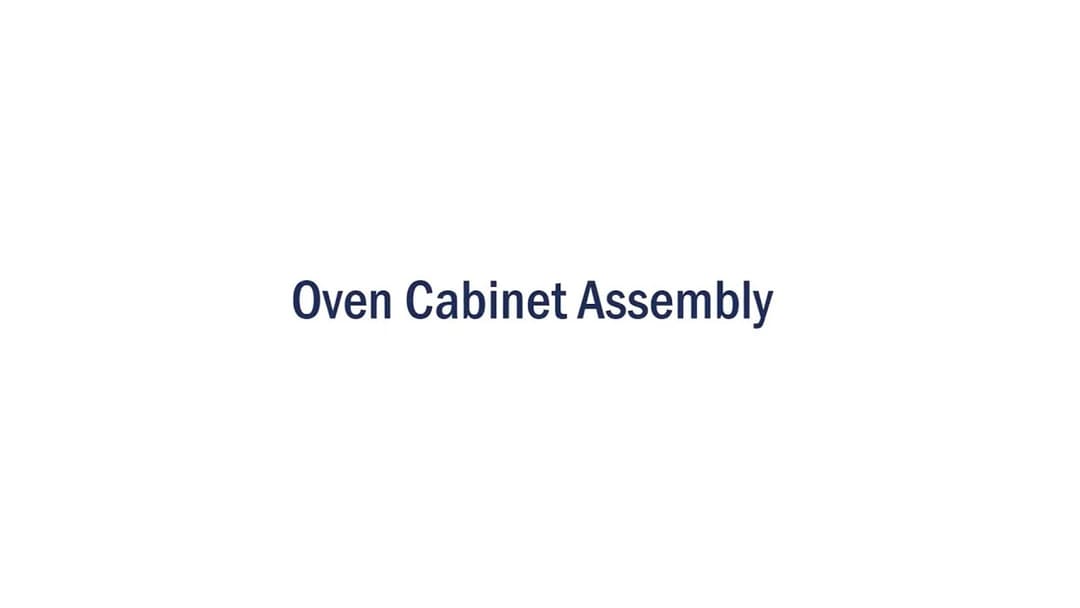 Single Oven Cabinet Assembly