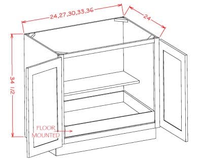 Shaker Antique White - B30FH1RS